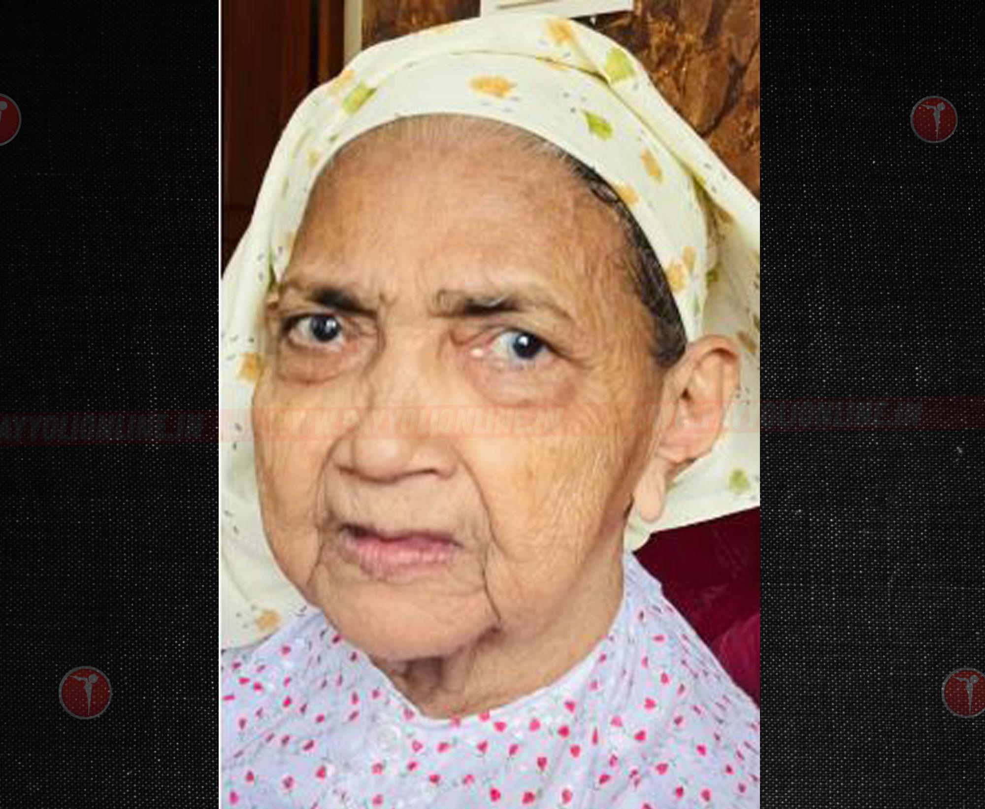 കോട്ടക്കൽ സ്കൂളിന് സമീപം വളപ്പിൽ കദീശോമ്മ അന്തരിച്ചു