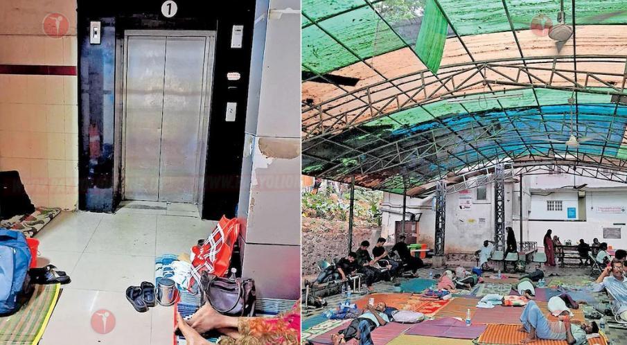 കോഴിക്കോട് മെഡിക്കൽ കോളജിൽ ദുരിതയാത്ര; ലിഫ്റ്റുകൾ കേടായിട്ട് മാസങ്ങൾ, രോഗികളെ റാമ്പിലൂടെ തള്ളിക്കയറ്റുന്നു