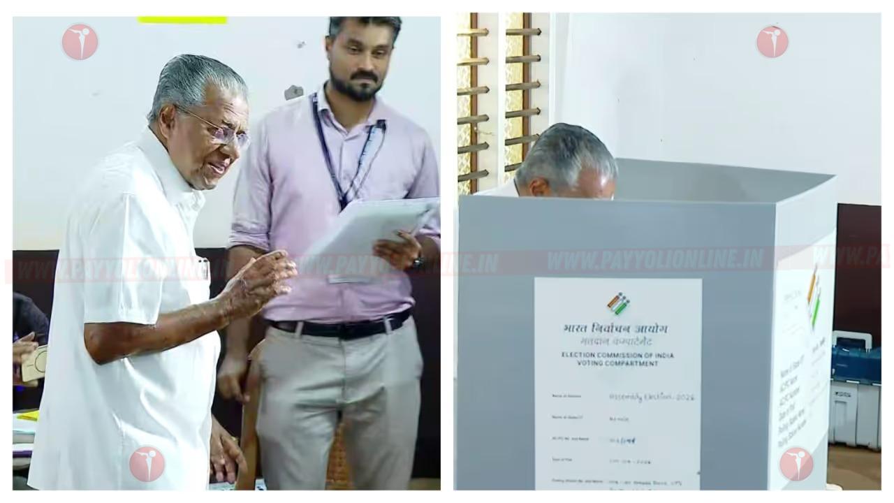 ‘വികസനത്തിന് ഇടവേളയുണ്ടാകരുത്, എൽഡിഎഫ് വൻ വിജയം നേടും’; വോട്ട് രേഖപ്പെടുത്തി മുഖ്യമന്ത്രിയും എം.ബി. രാജേഷും