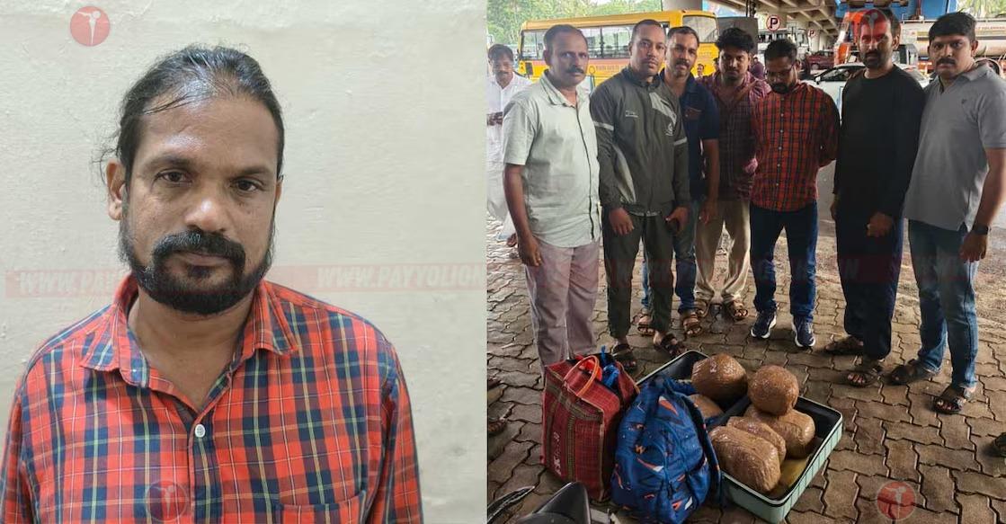 ജോലി പെയിന്റടി, ഇടയ്ക്കിടെ ഒഡീഷയിലേക്ക് യാത്ര; തൂഫാനിൽ കുടുങ്ങി 47കാരൻ, ട്രോളി ബാഗിൽ 11 കിലോ കഞ്ചാവ്