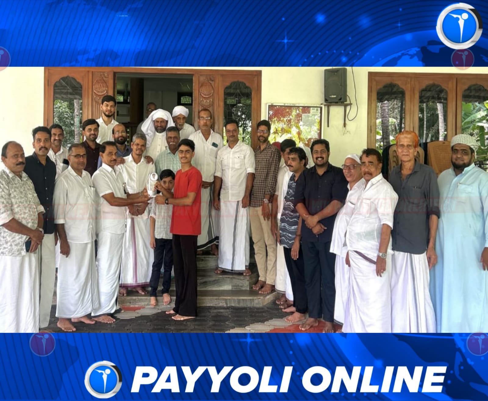 ചാവട്ട് മഹല്ലിൽ ഉന്നത വിജയികളെ അനുമോദിച്ചു